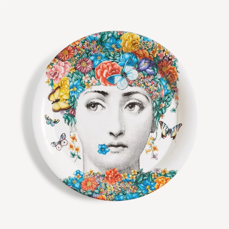 Fornasetti Multicolour Fior Di Lina Decorative Tray
