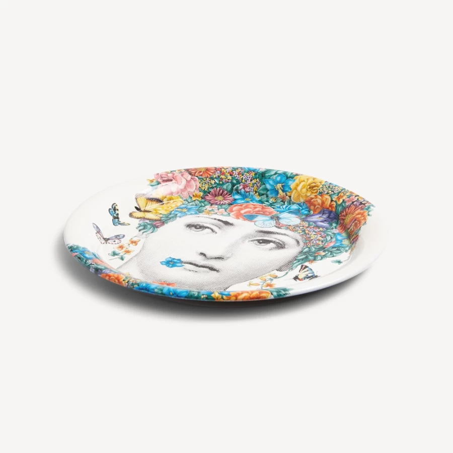 Fornasetti Multicolour Fior Di Lina Decorative Tray