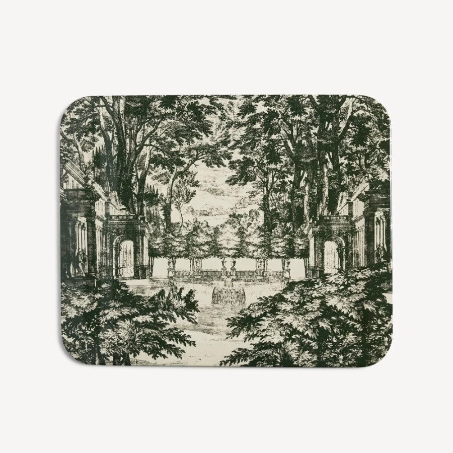 Fornasetti Green Ivory 18th Century Garden Tray - Decorative Collectible Tray