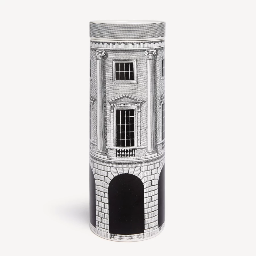 Fornasetti White and Black Scented Candle - Decor Architettura - Fragrance Immaginazione - Nel Mentre Design