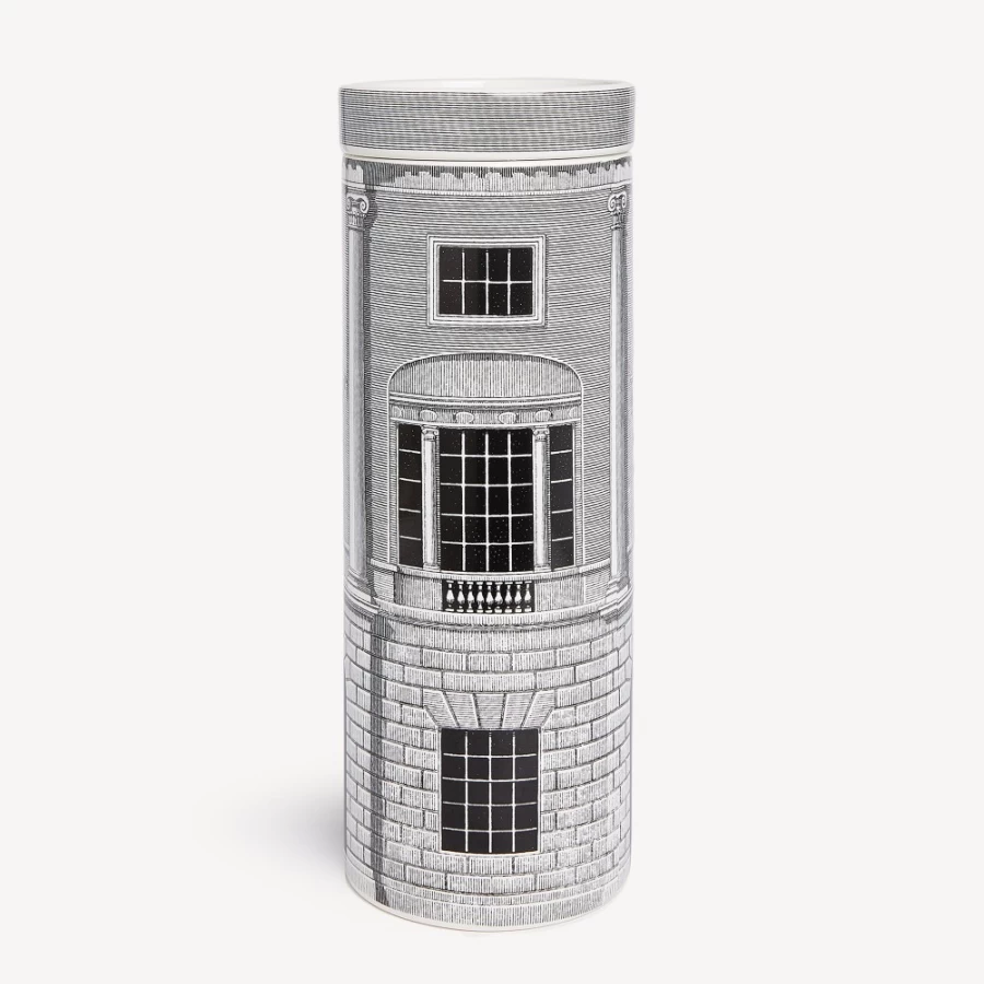 Fornasetti White and Black Scented Candle - Decor Architettura - Fragrance Immaginazione - Nel Mentre Design