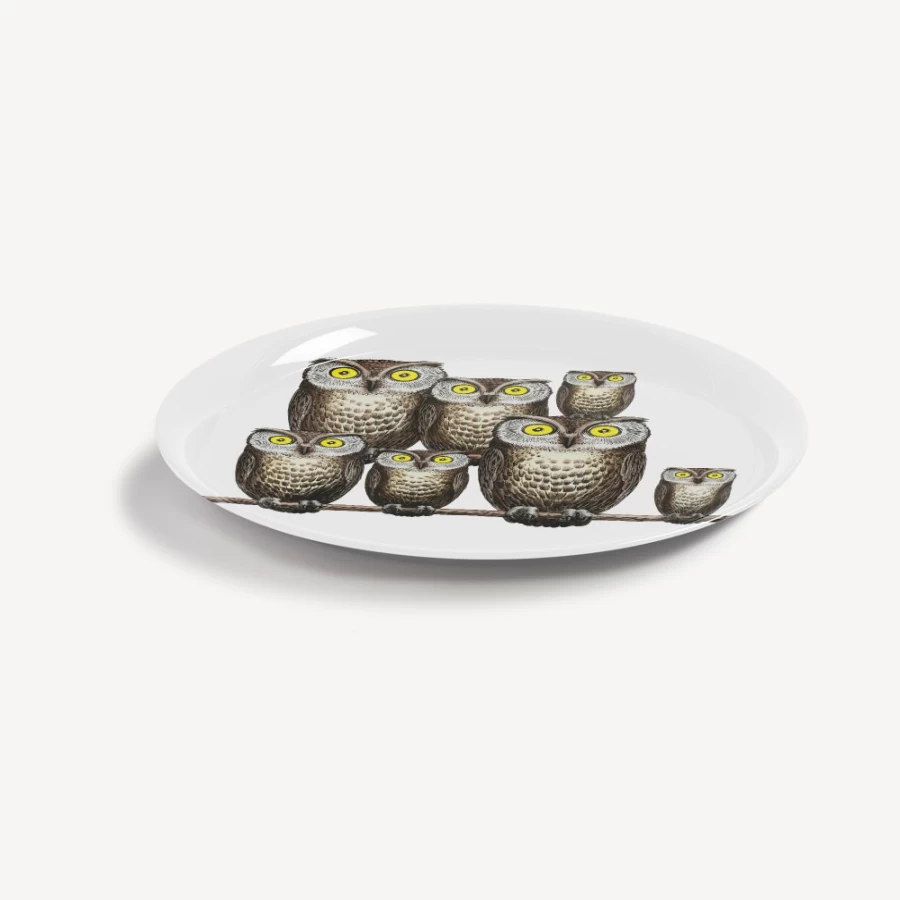 Fornasetti Multicolour Tray Civette Decorative Collectible Tray